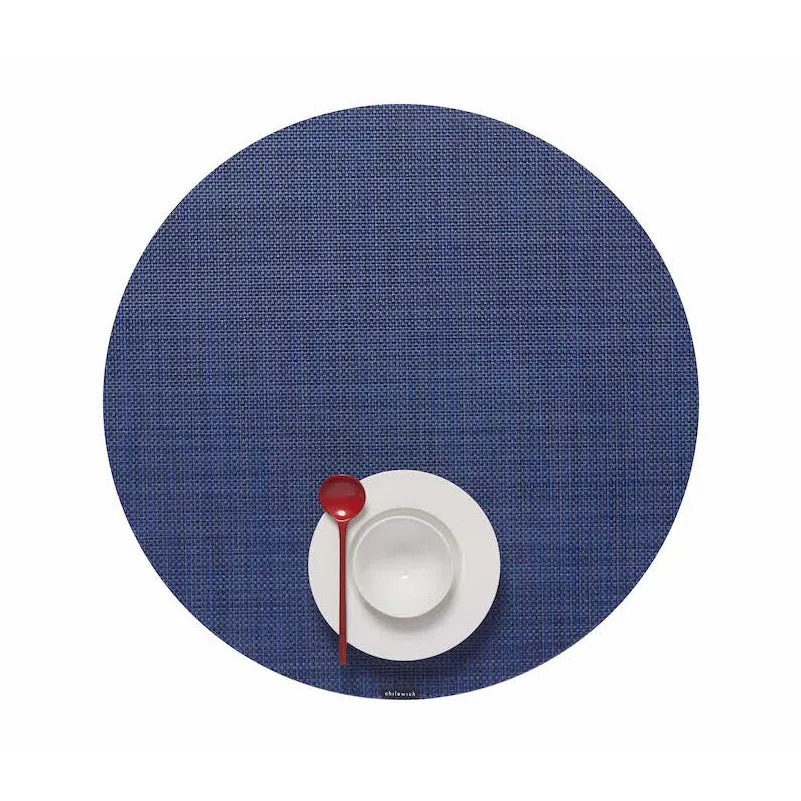 Mini Basketweave Round Placemat (Set of 4)