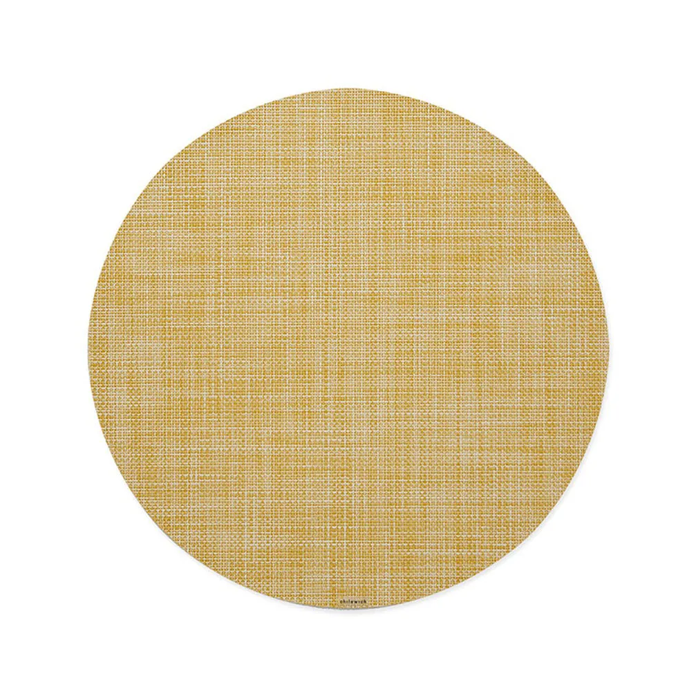 Mini Basketweave Round Placemat (Set of 4)