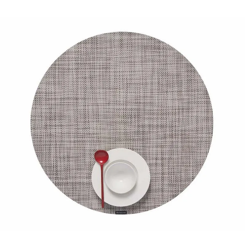 Mini Basketweave Round Placemat (Set of 4)