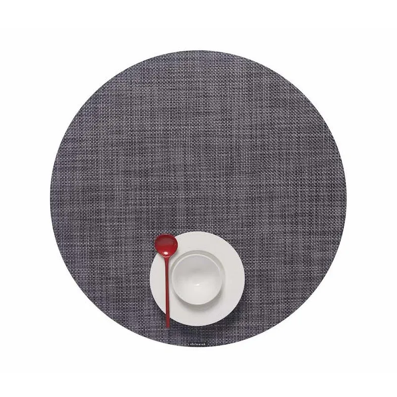 Mini Basketweave Round Placemat (Set of 4)
