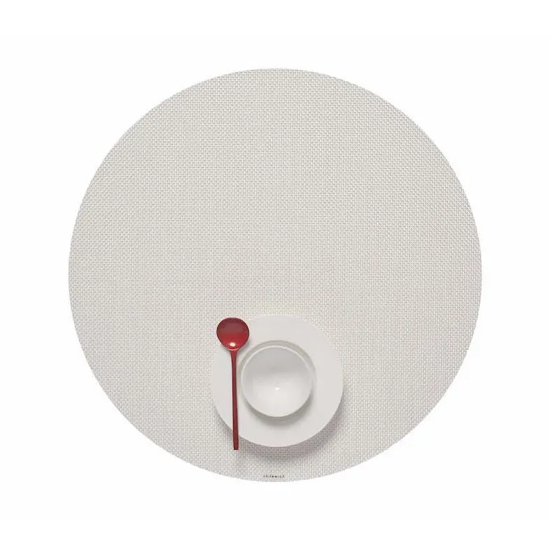 Mini Basketweave Round Placemat (Set of 4)