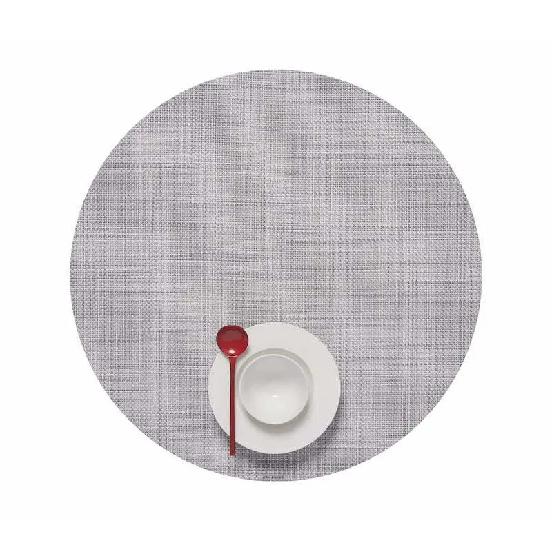Mini Basketweave Round Placemat (Set of 4)