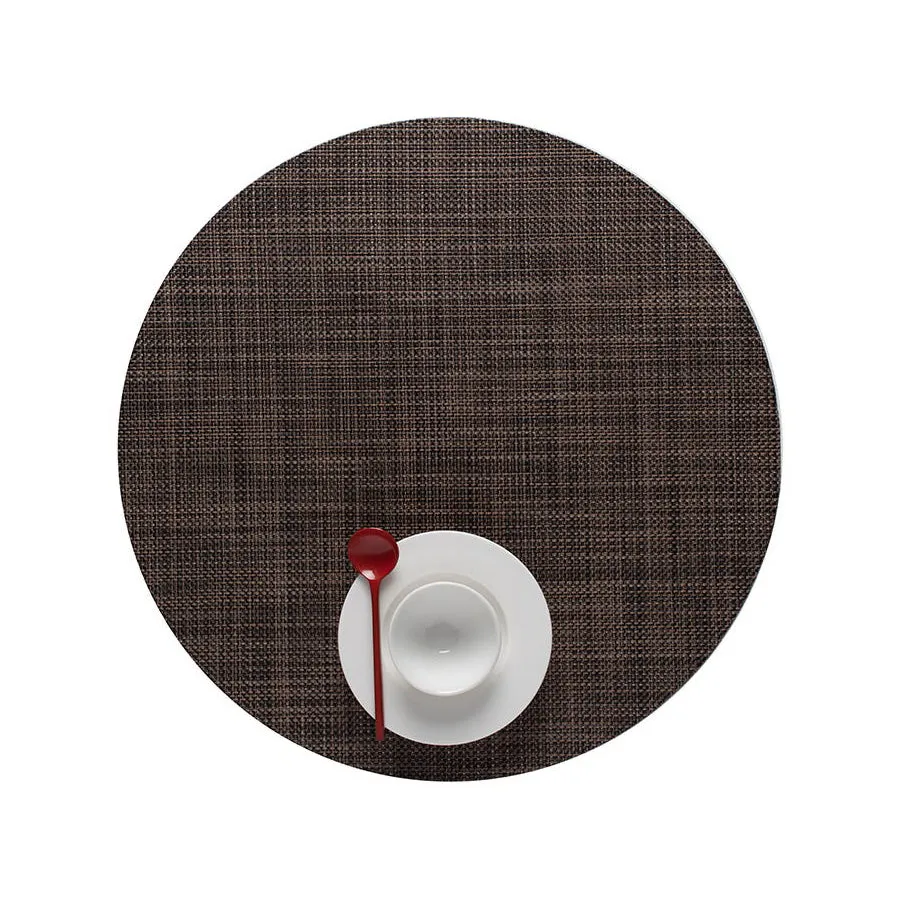 Mini Basketweave Round Placemat (Set of 4)