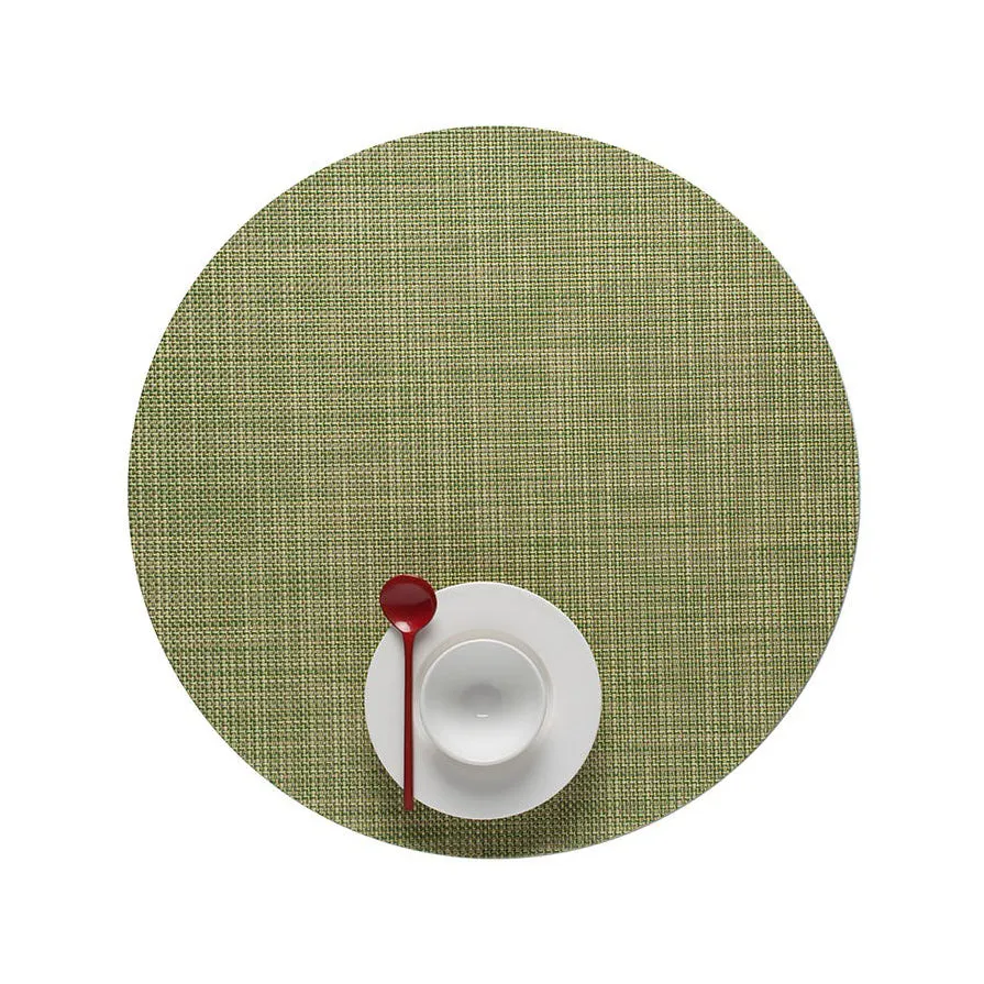 Mini Basketweave Round Placemat (Set of 4)