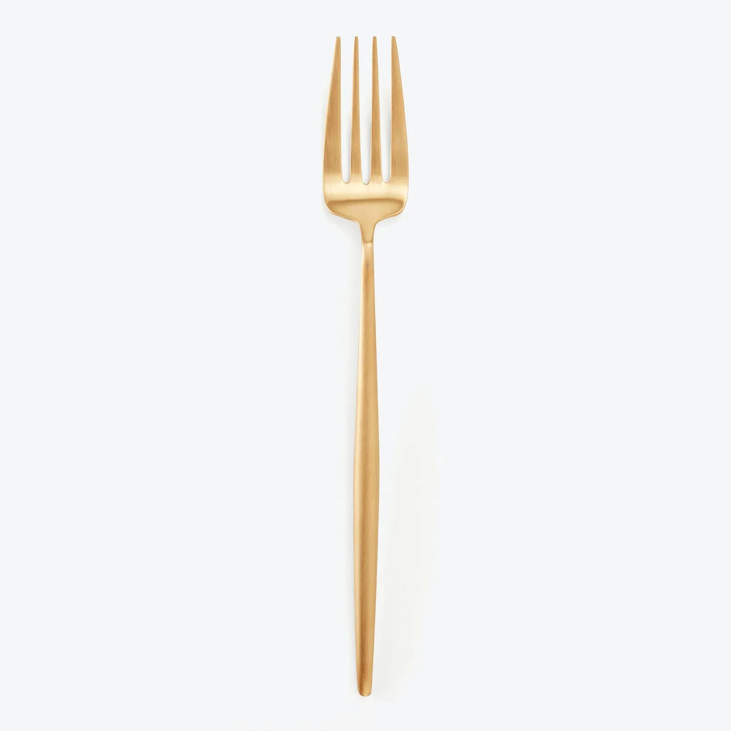 Moon Serving Carving Fork Brushed Gold