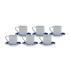Night Coffee Cup and Saucer (Set of 6)