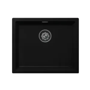 Orin Single Bowl S/S Matt Black 400 x 450 x 220mm