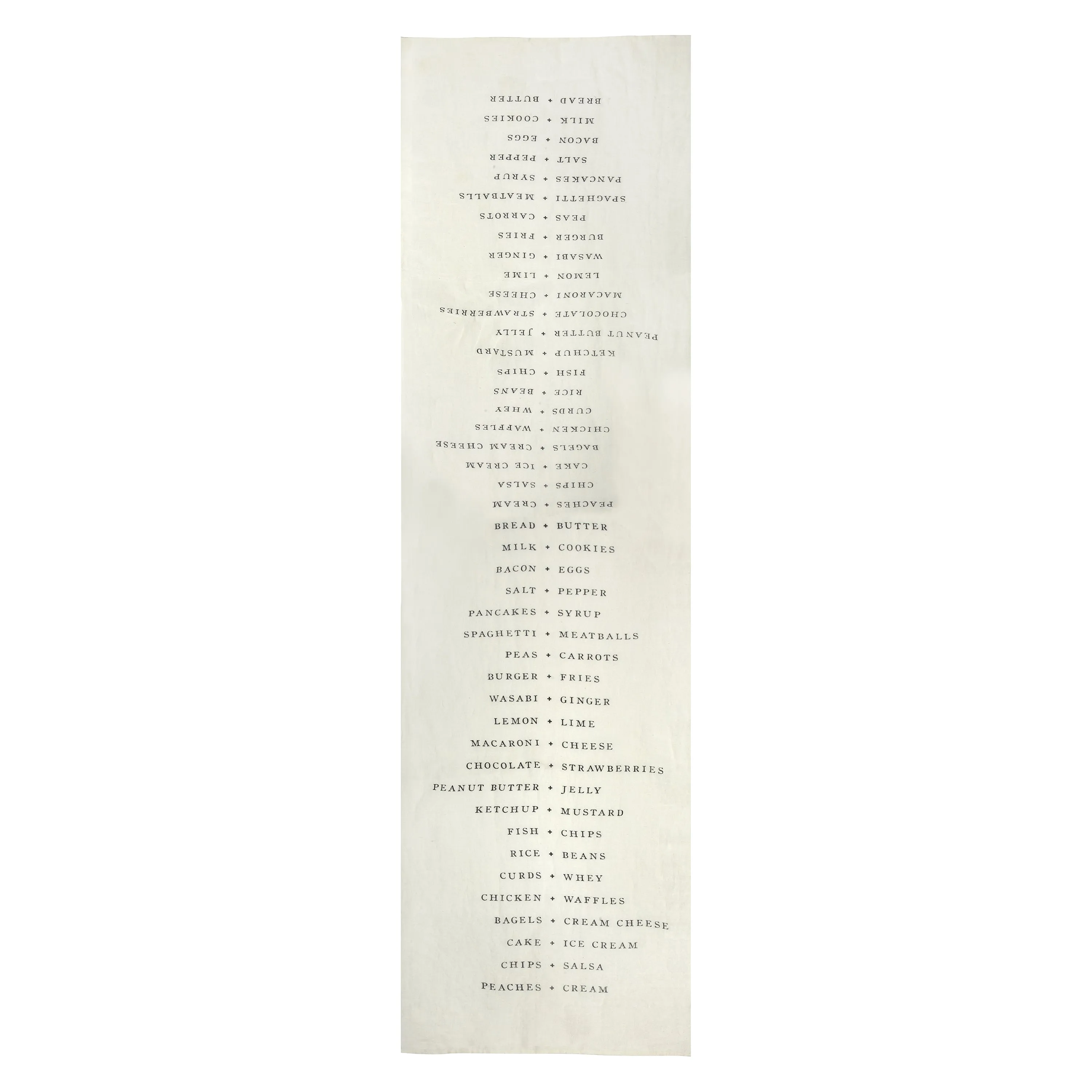 Oyster List Table Runner