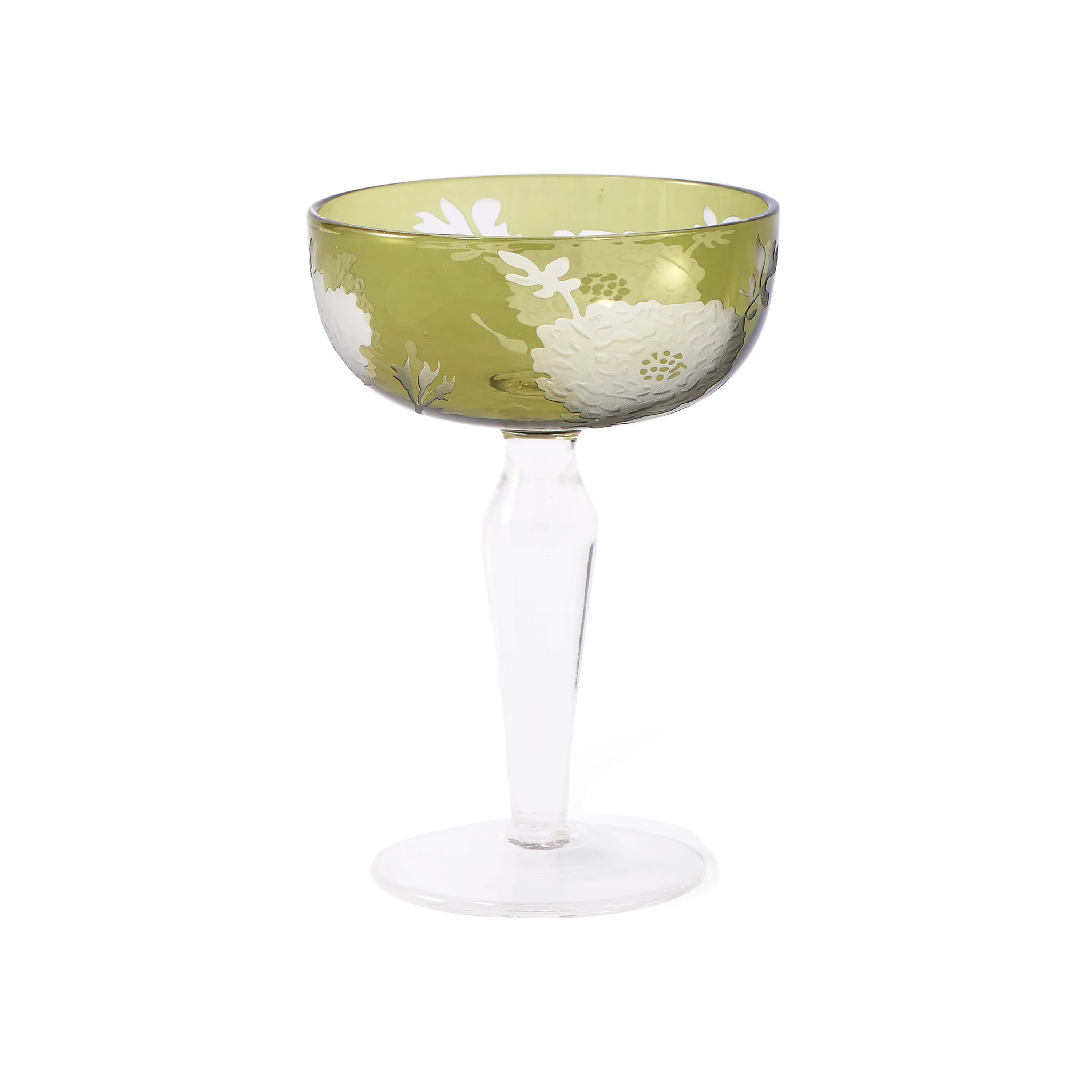 Peony Multicolor Coupe Glass (Set of 6)