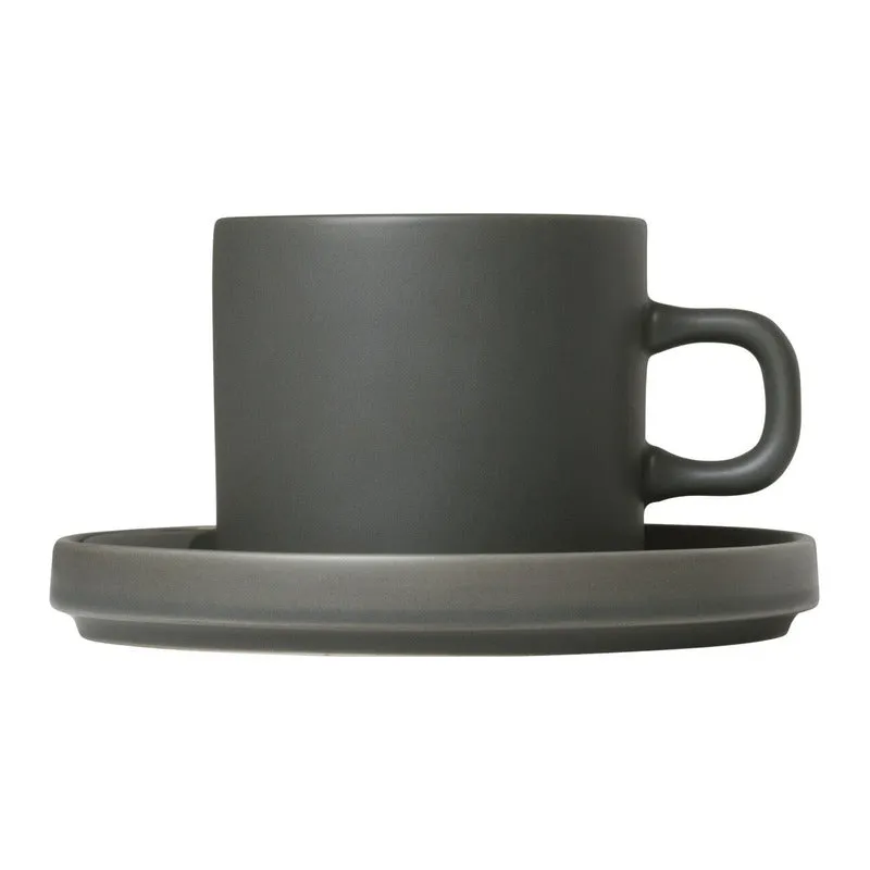 Pilar Coffee Cup with Saucer (Set of 4)