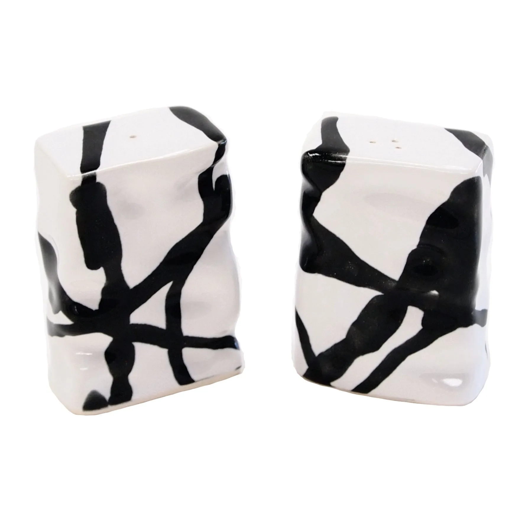 Rectangle Ripple Salt and Pepper Set