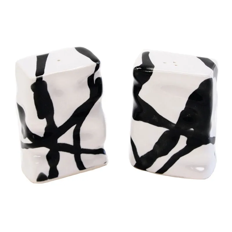 Rectangle Ripple Salt and Pepper Set