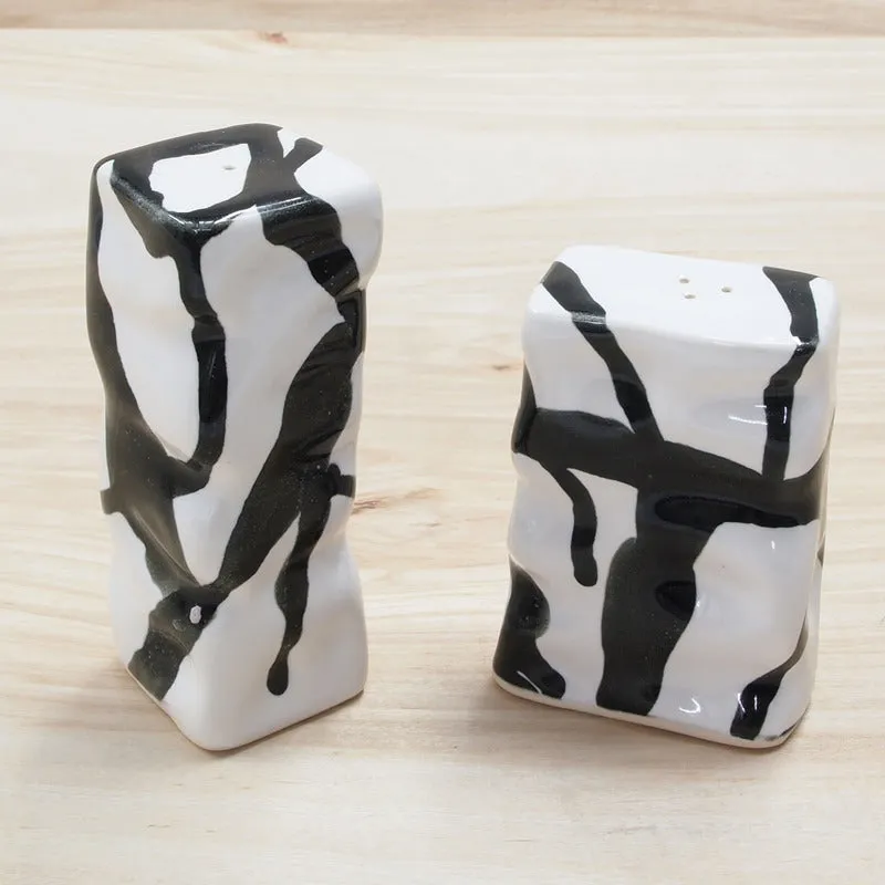 Rectangle Ripple Salt and Pepper Set