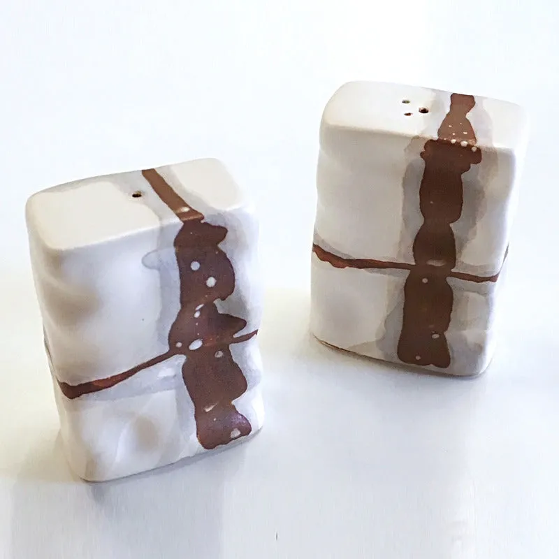 Rectangle Ripple Salt and Pepper Set