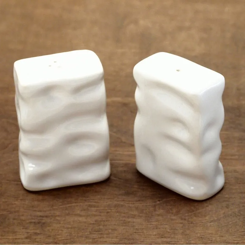 Rectangle Ripple Salt and Pepper Set