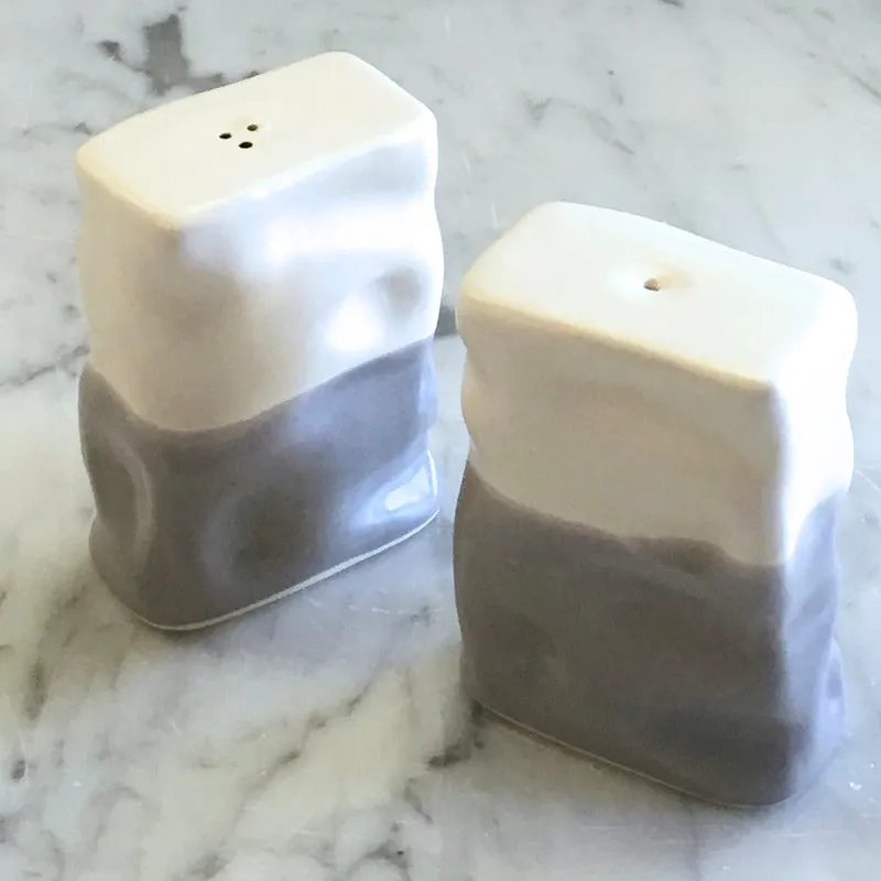 Rectangle Ripple Salt and Pepper Set