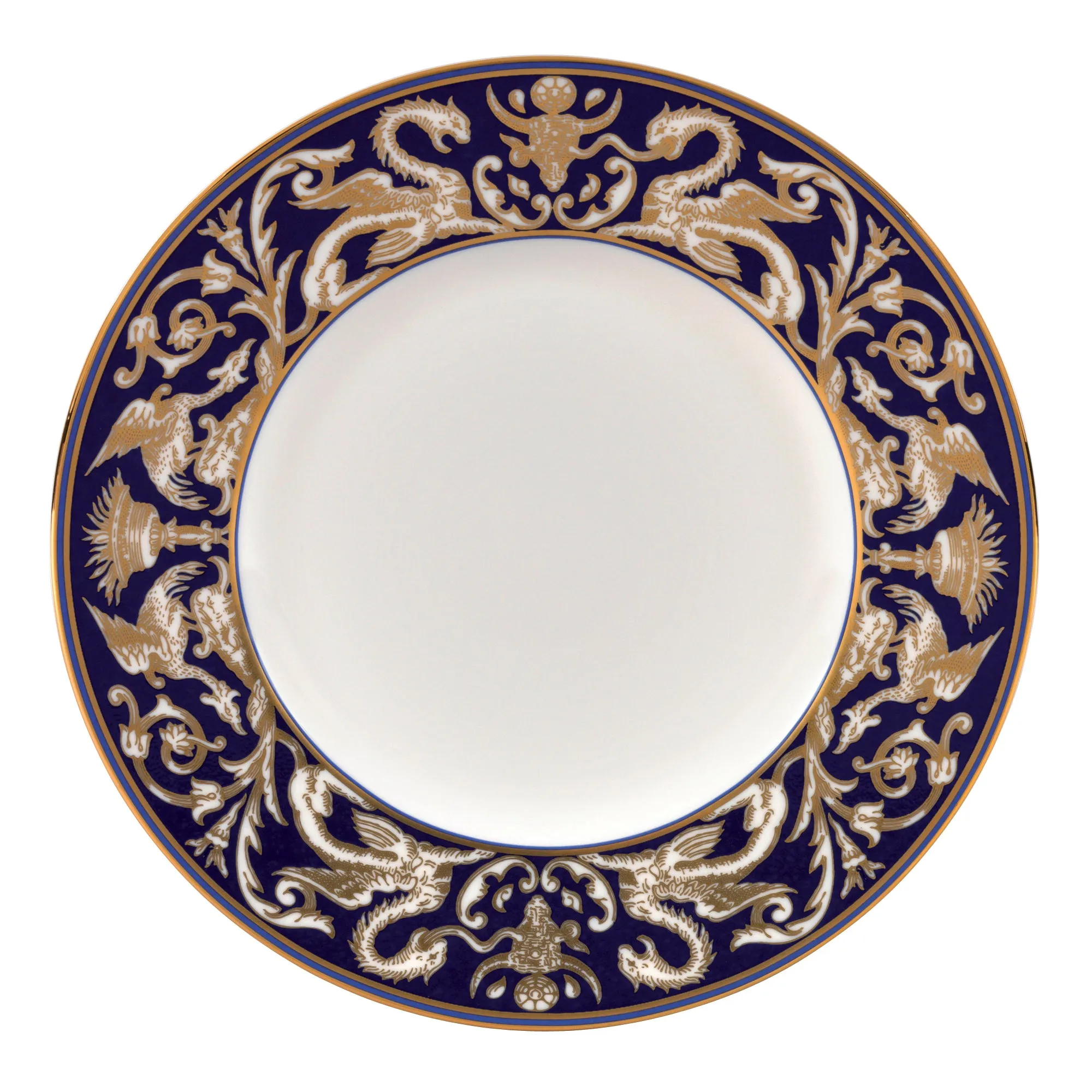 Renaissance Gold Scroll Accent Salad Plate
