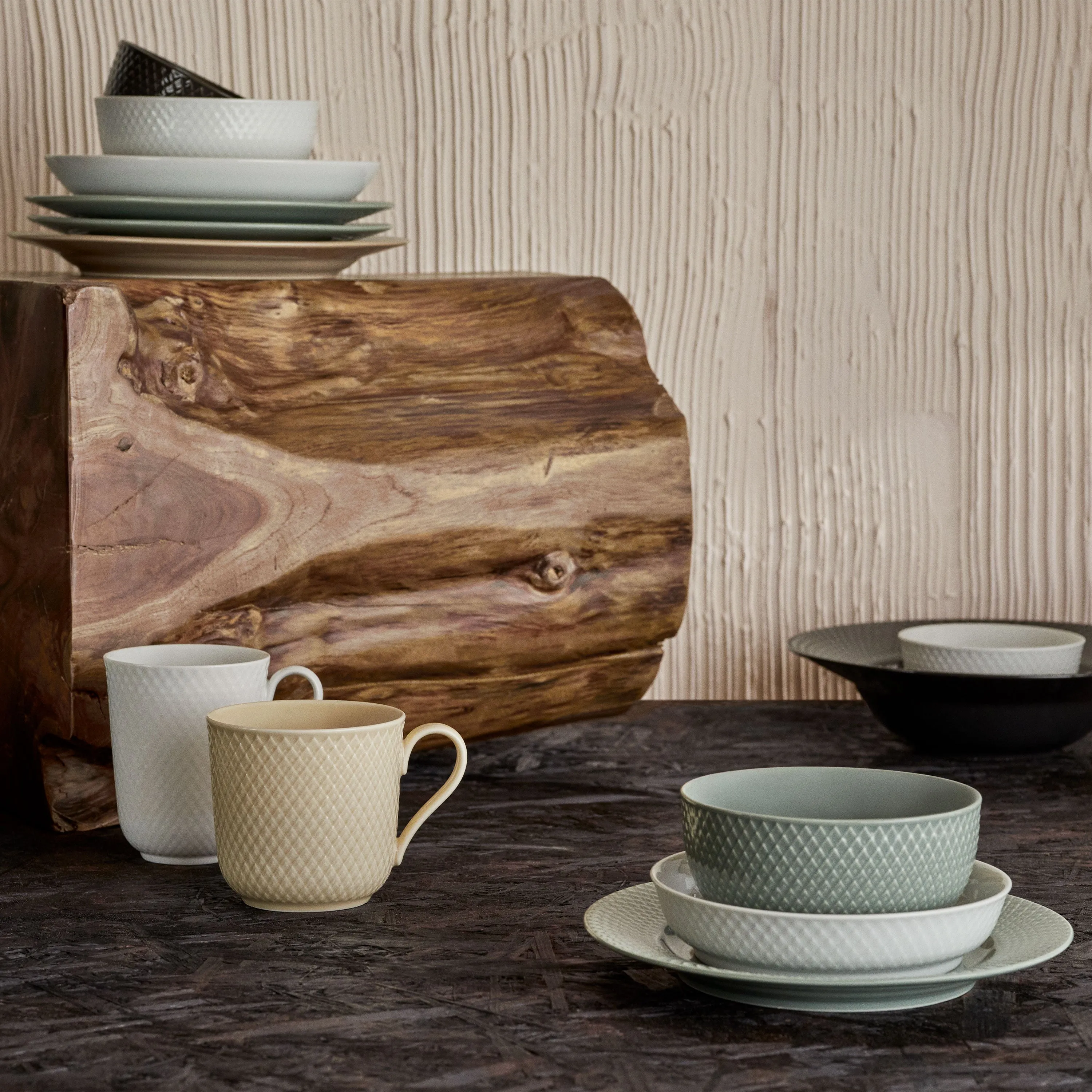 Rhombe Earth Lunch Plate (Set of 4)