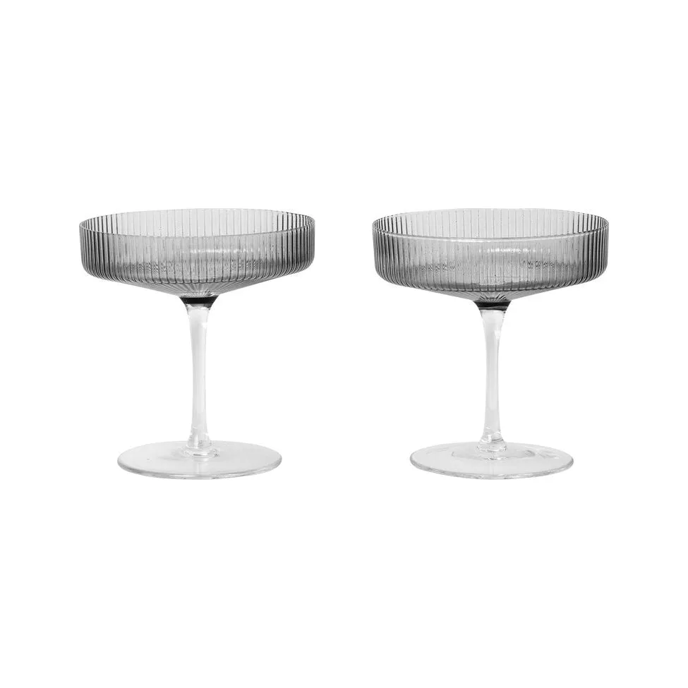 Ripple Champagne Saucer (Set of 2)
