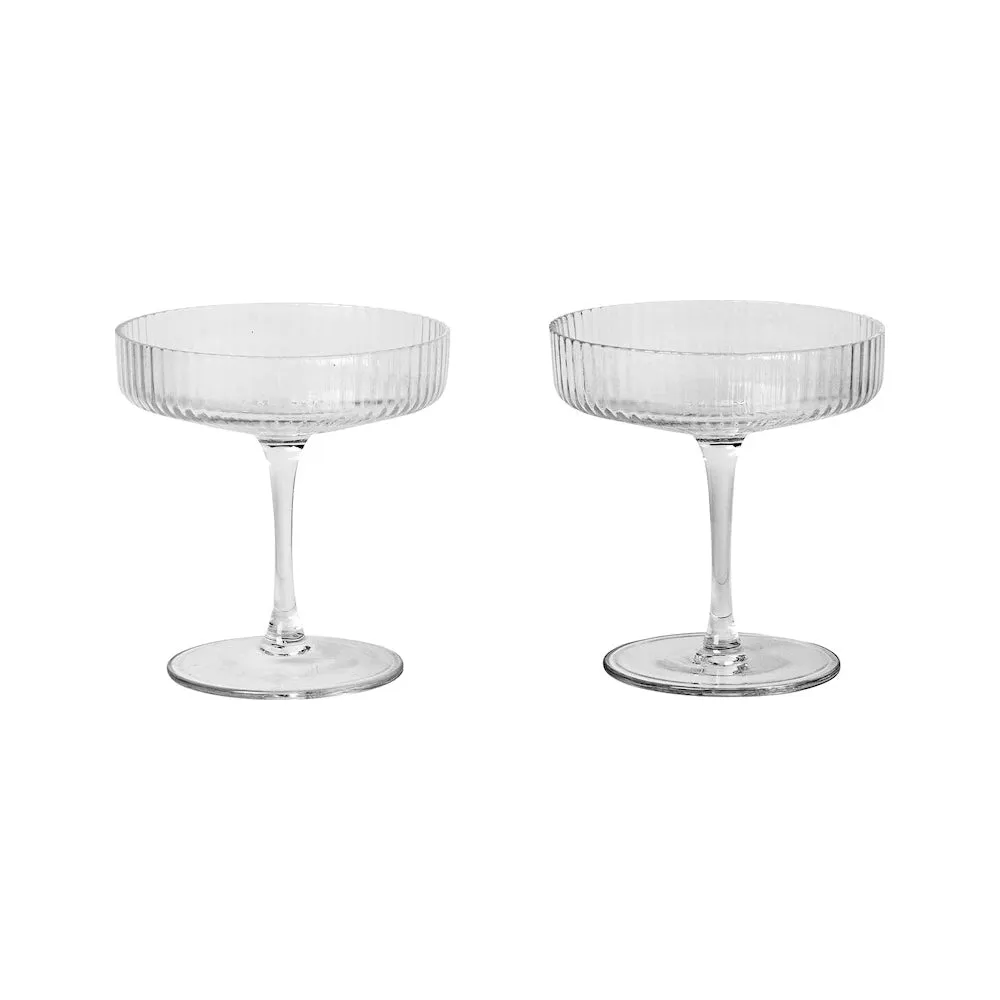 Ripple Champagne Saucer (Set of 2)