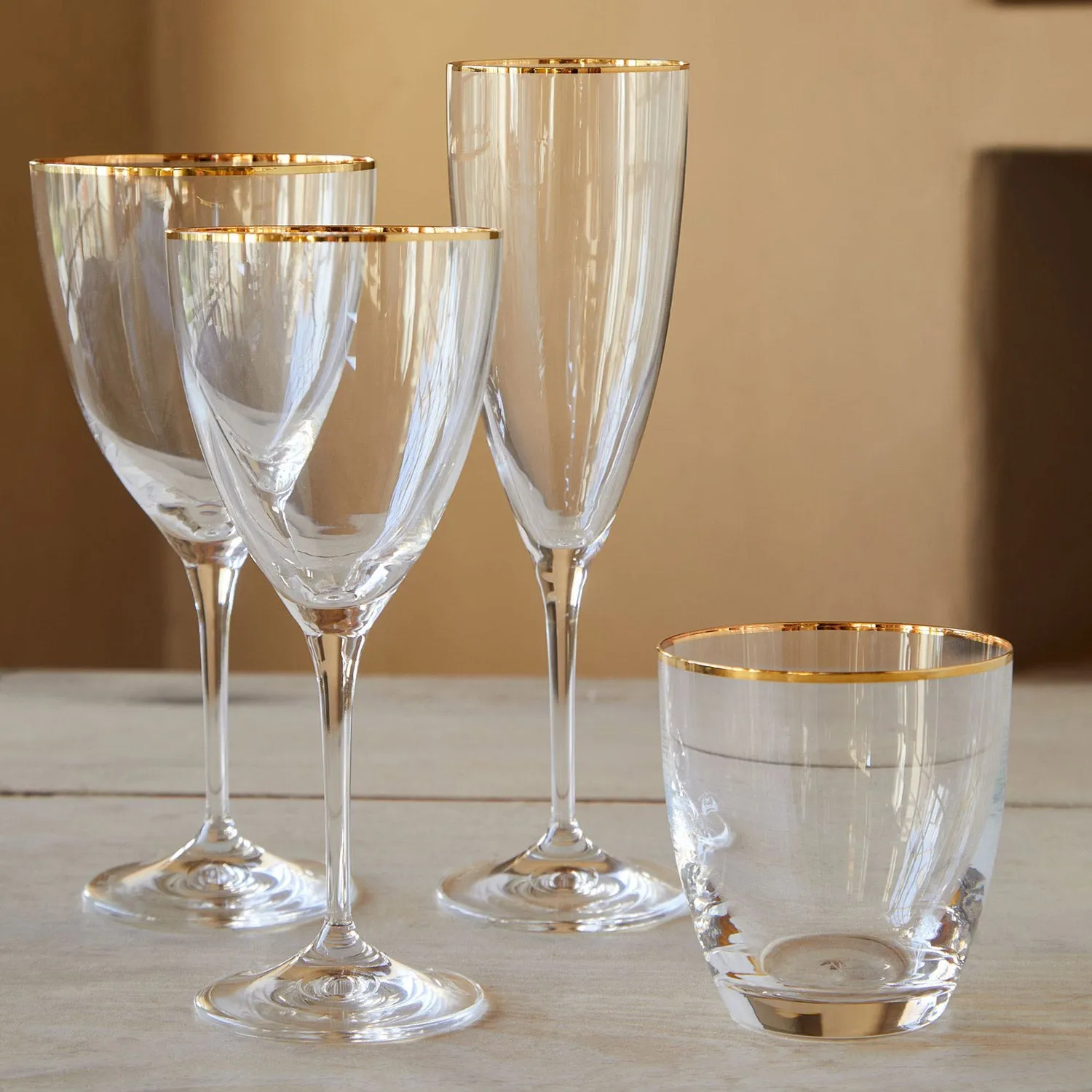 Sensa Tumbler with Golden Rim, Set of 6