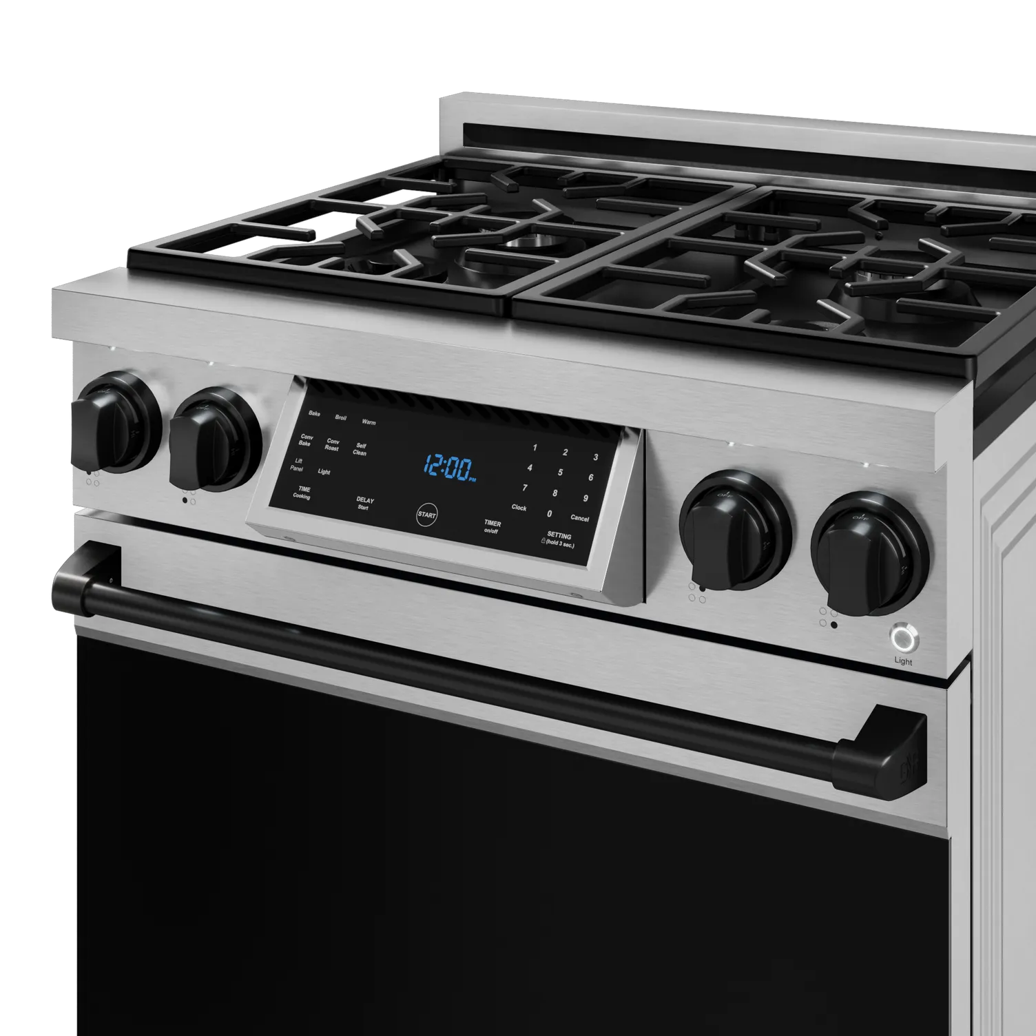 Thor Kitchen Stainless Steel Freestanding Professional Gas Range|Gordon Ramsay Series (4.55 cu.ft.)- RSG30-BLK