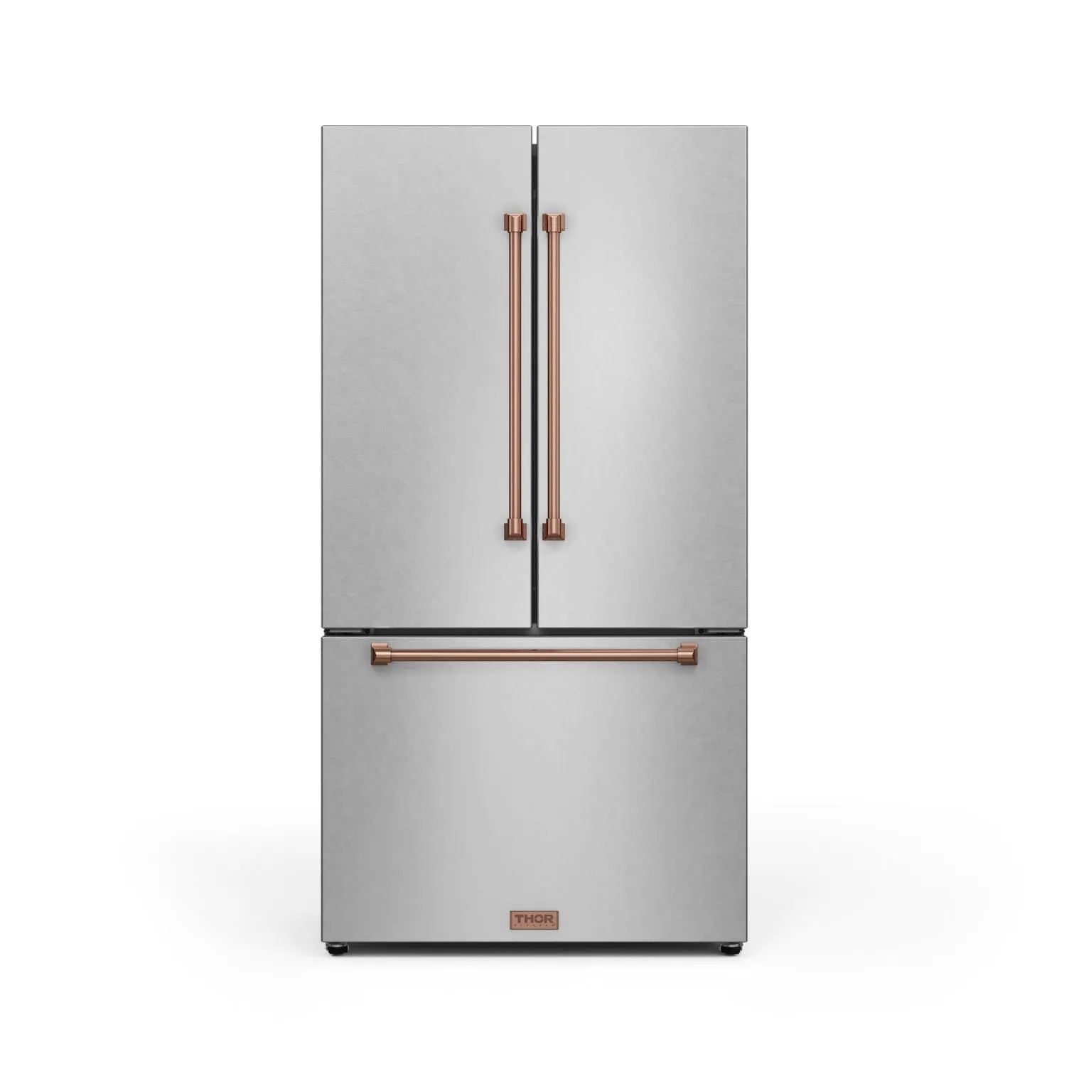 Thor Kitchen Stainless Steel French Door Counter-Depth Refrigerator with Ice Maker| Gordon Ramsay Collection (20.3 cu.ft.) - RF3621CTD99-RSG